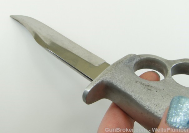 VIETNAM US PARSONS CLIP POINT KNUCKLE TRENCH KNIFE-img-12