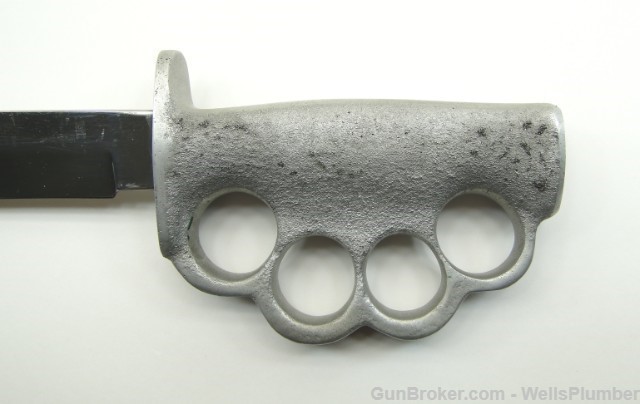 VIETNAM US PARSONS CLIP POINT KNUCKLE TRENCH KNIFE-img-8