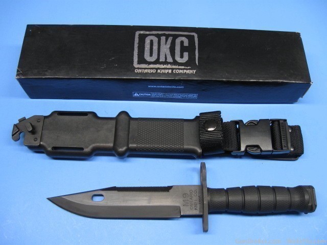 US M9 ONTARIO BAYONET WITH SCABBARD (MINT IN BOX)-img-0