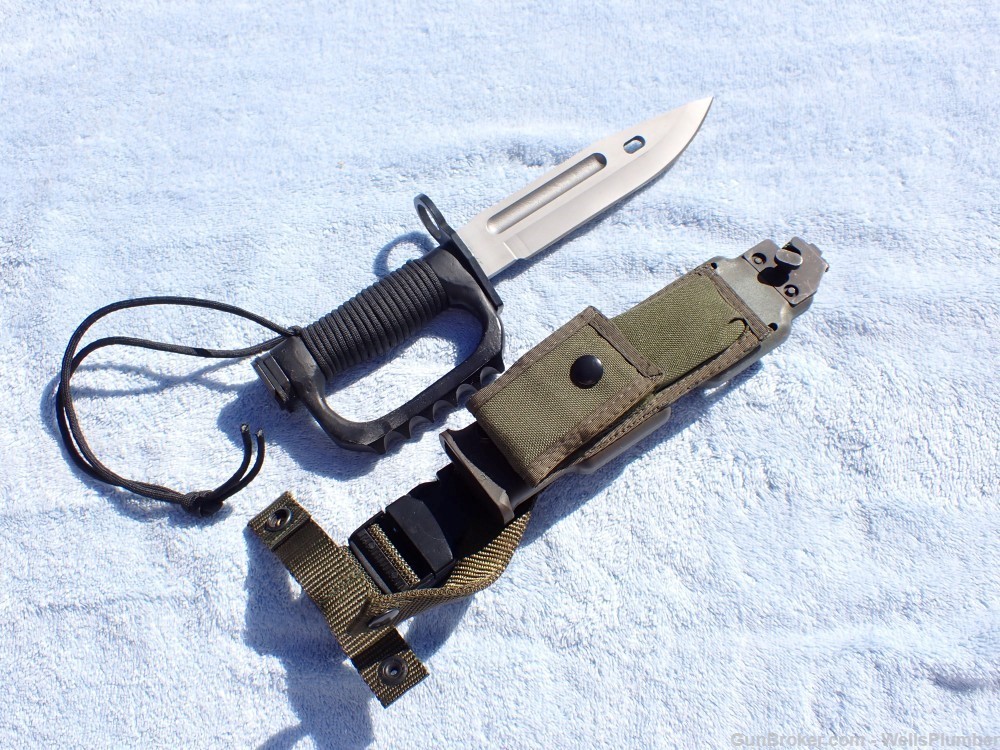 US M9 EDMF PHROBIS KNUCKLE KNIFE BAYONET WITH SCABBARD US-M9 BAYONET (MINT)-img-5