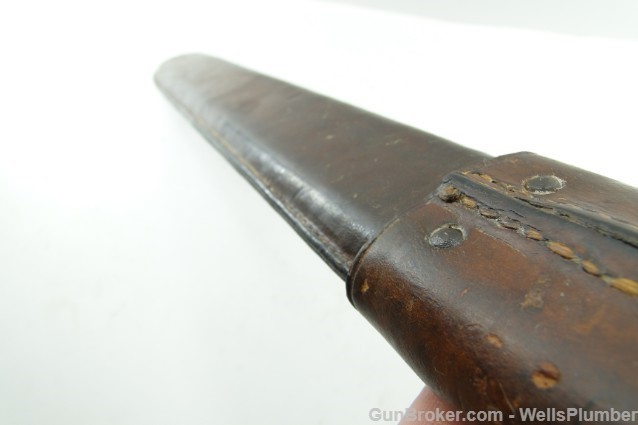 US ROCK ISLAND ARMORY MODEL 1905 BAYONET w/ LEATHER COVERED SCABBARD (1917)-img-18