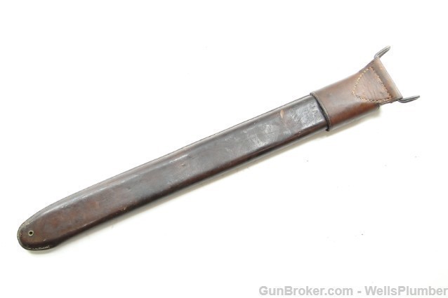 US ROCK ISLAND ARMORY MODEL 1905 BAYONET w/ LEATHER COVERED SCABBARD (1917)-img-19