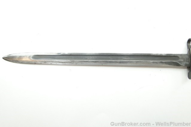 US ROCK ISLAND ARMORY MODEL 1905 BAYONET w/ LEATHER COVERED SCABBARD (1919)-img-8
