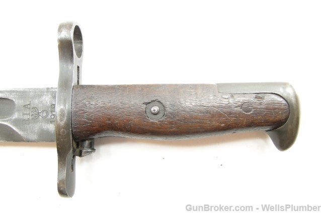 US ROCK ISLAND ARMORY MODEL 1905 BAYONET w/ LEATHER COVERED SCABBARD (1919)-img-5