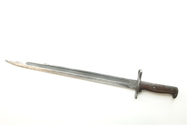 US ROCK ISLAND ARMORY MODEL 1905 BAYONET w/ LEATHER COVERED SCABBARD (1919)-img-3