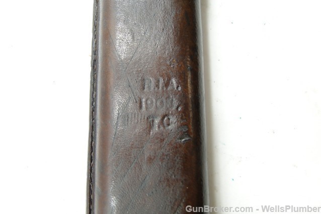 US ROCKISLAND ARMORY MODEL 1905 BAYONET w/ LEATHER COVERED SCABBARD (1906)-img-22