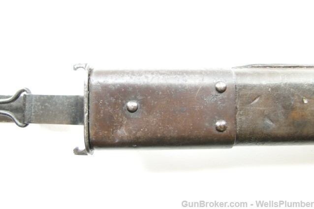 US MODEL 1905 SPRINGFIELD ARMORY BAYONET w/ LEATHER COVERED SCABBARD (1912)-img-17