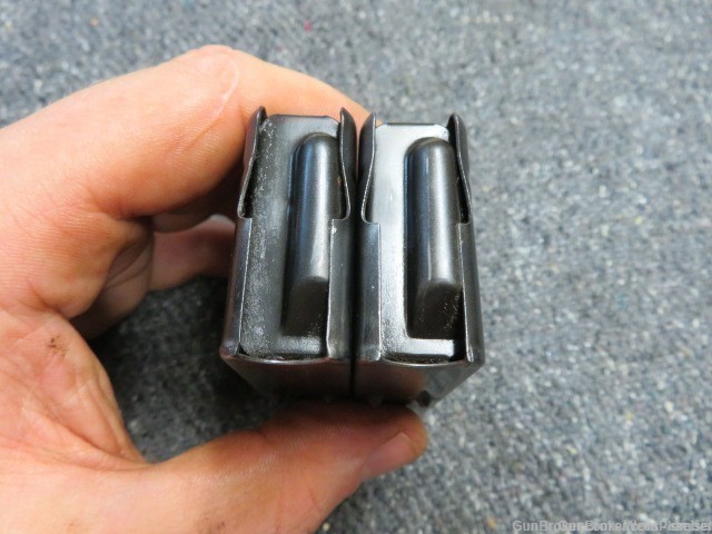 US WWII M1 CARBINE “STOCK TYPE” AMMO POUCH WITH (2) 15-ROUND MAGAZINES-img-6