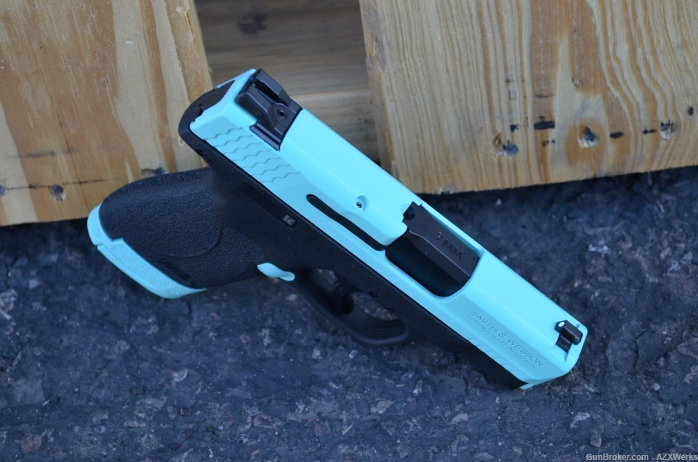 Smith & Wesson Shield M2.0 9mm TS X-Werks Tiff Blue Robbins 2.0 New 11806-img-3