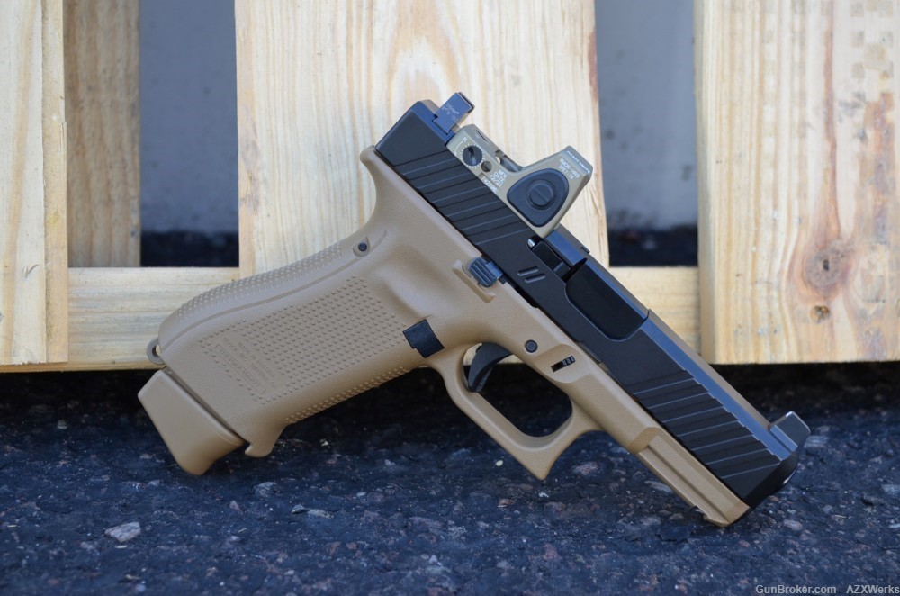 Glock 19X Zev Duty Trijicon RMR Coyote Package Optic Ready 9mm Type 2 RMR06-img-4
