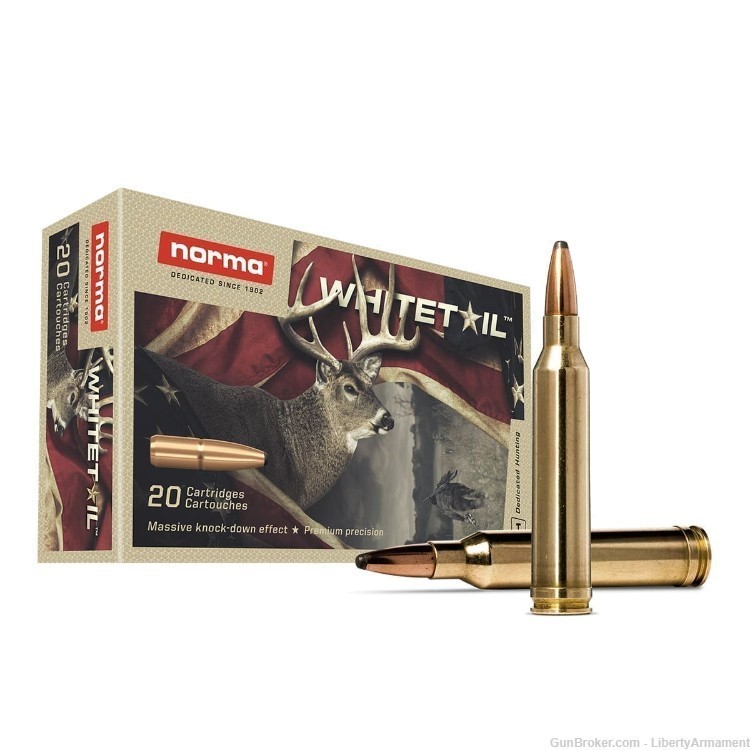 7mm Rem Mag Ammo 150 gr Norma Whitetail Hunting Ammunition-img-1