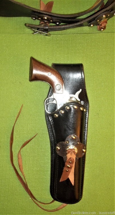 Ruger Single Six Colt New Frontier Bucheimer BUSCADERO Leather Belt+Holster-img-9
