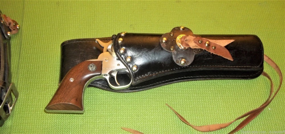 Ruger Single Six Colt New Frontier Bucheimer BUSCADERO Leather Belt+Holster-img-8