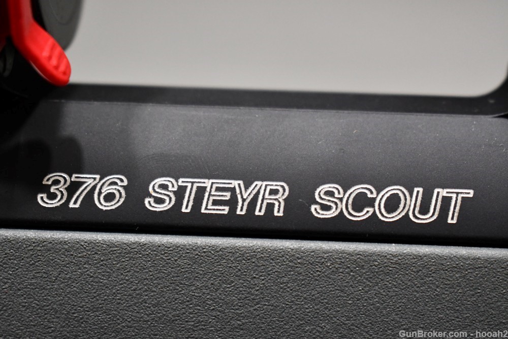 Nice Steyr Jeff Cooper Scout Bolt Action Rifle 376 Steyr W Factory Leupold-img-46
