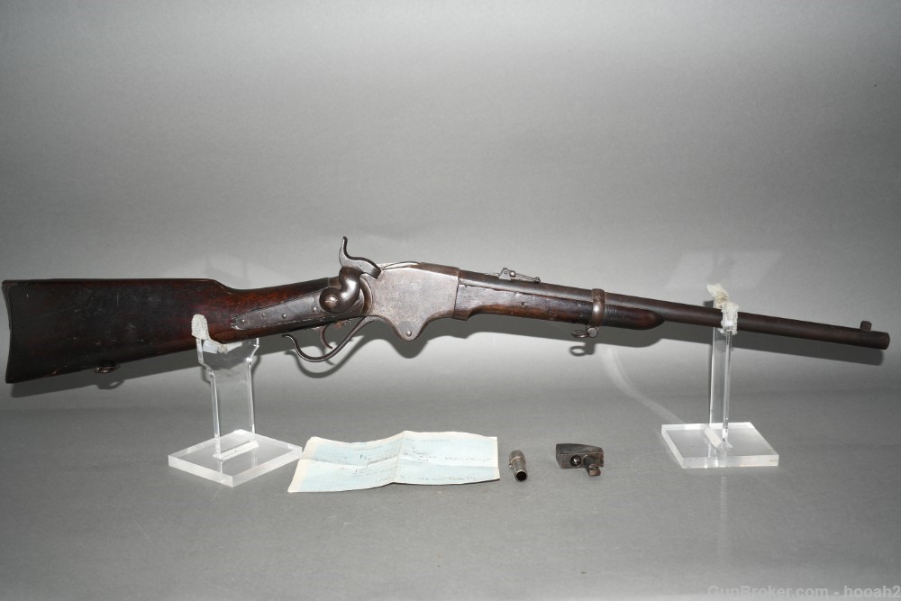 British Proofed Spencer Model 1865 Repeating Carbine 56-50 Spencer W Extras-img-0