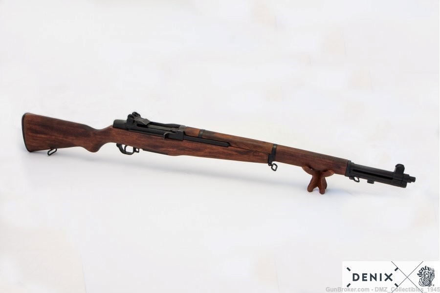 WWII WW2 US Garand Rifle Non-Firing Replica Gun by Denix-img-3