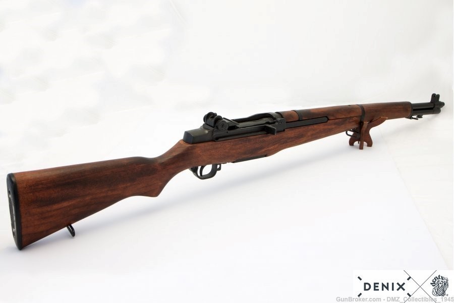 WWII WW2 US Garand Rifle Non-Firing Replica Gun by Denix-img-2