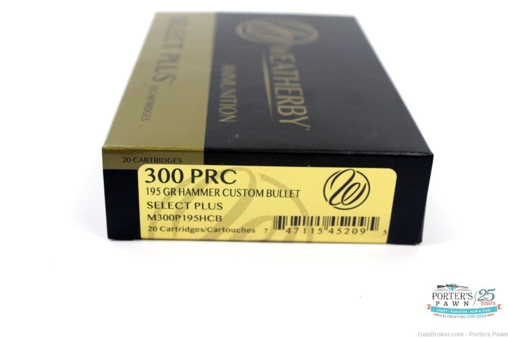 Weatherby Select Plus .300 PRC 195gr Hammer Ammo - 20 Rounds-img-1
