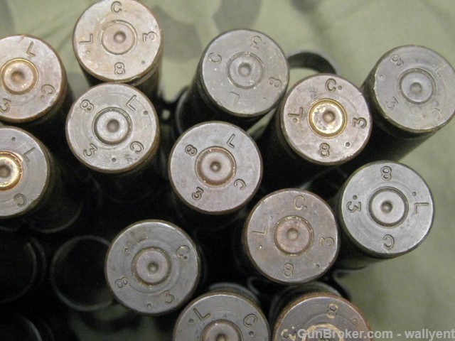 50 Cal BMG Fired Blanks Brass Cases Linked Belt 25pc US Military 1983 LC83-img-5