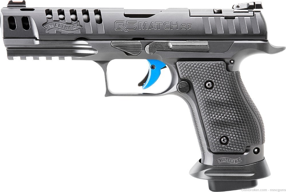 Walther PPQ M2 Q5 Match SF Pro, 9mm Pistol, Black-img-1