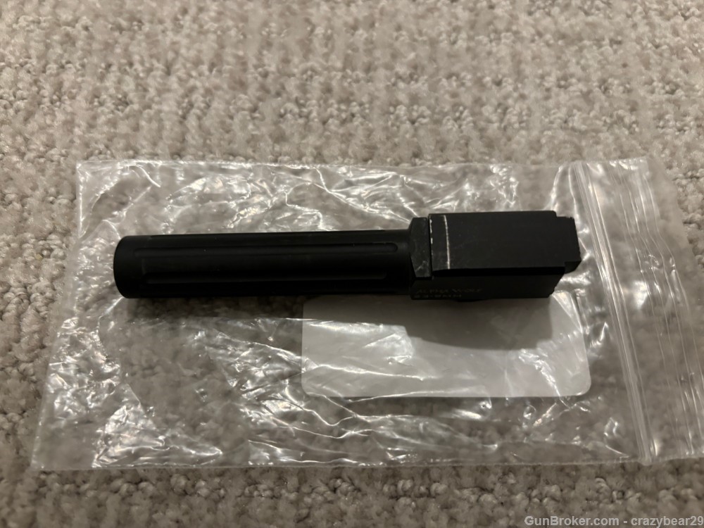  Lone Wolf Alpha Wolf Conversion Barrel for Glock 23/32 in 9mm Stock Length-img-1
