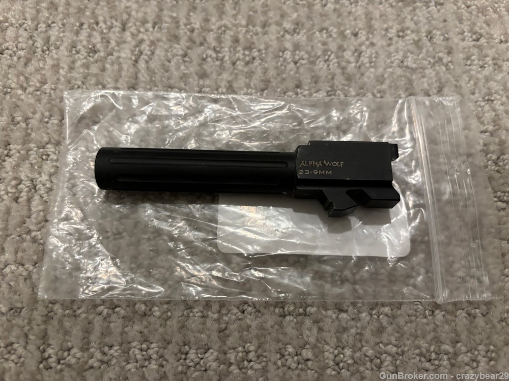  Lone Wolf Alpha Wolf Conversion Barrel for Glock 23/32 in 9mm Stock Length-img-0