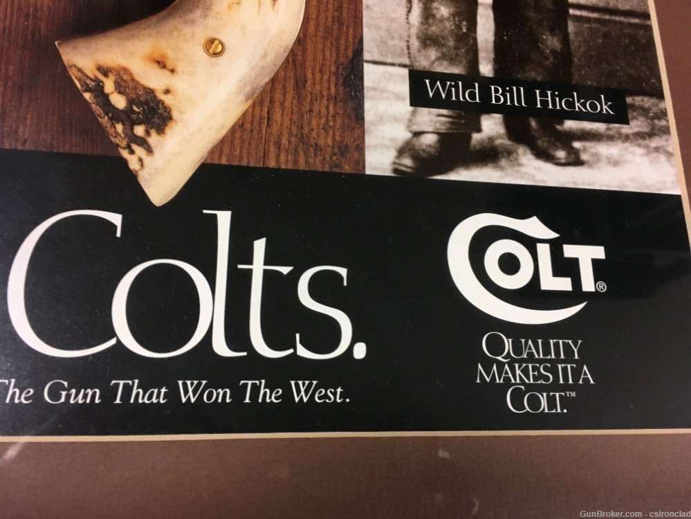 Colt Gun Poster Real Cowboys Shoot Colts limited production-img-4