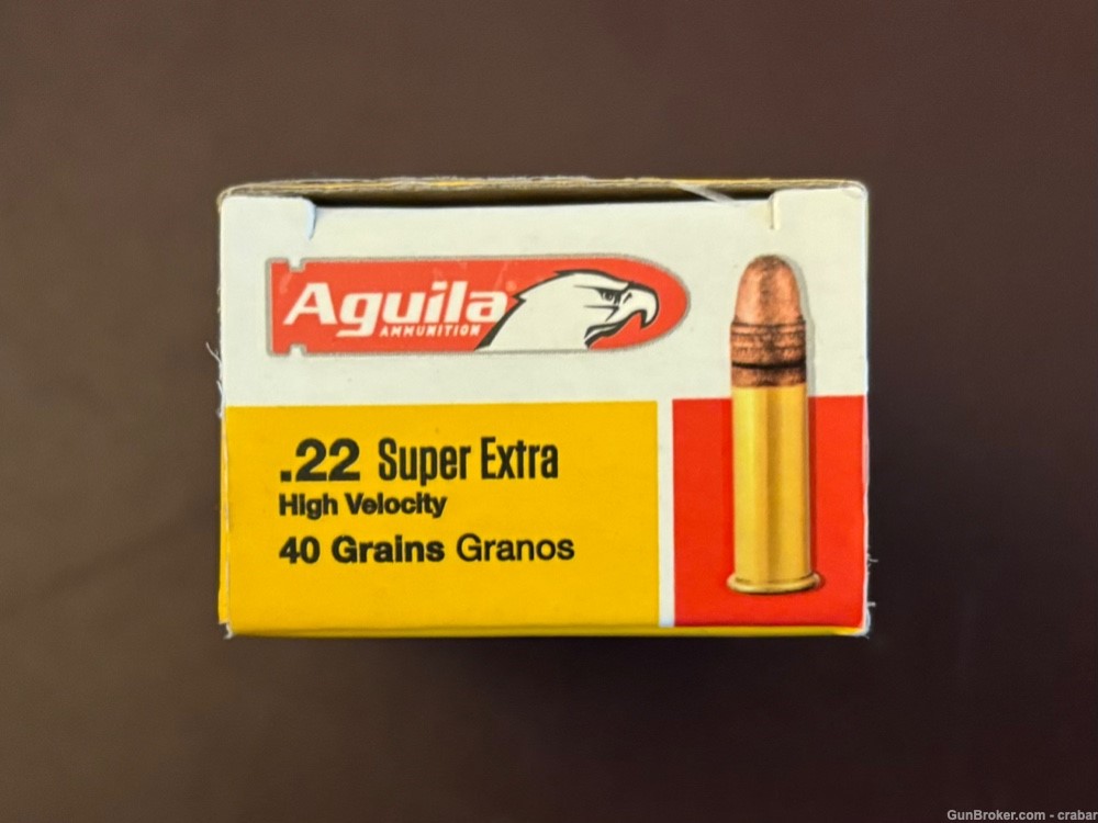 22LR RIFLE/PISTOL AGUILA SUPER EXTRA HIGH VELO CPSP 40GR 1000 ROUNDS CHEAP-img-1