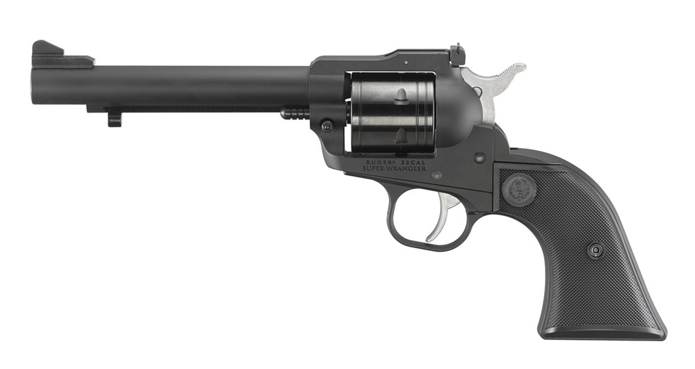 Ruger Super Wrangler 22 LR/22 WMR Revolver 5.50 6 Shot Black Cerakote 2032-img-1