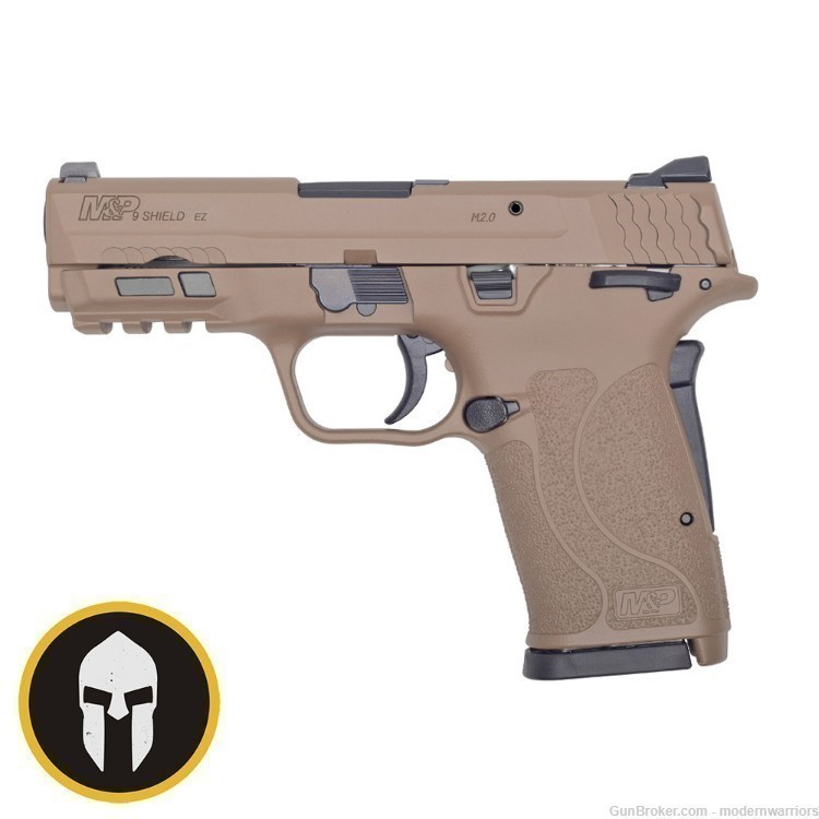 Smith & Wesson M&P9 Shield EZ 2.0 - 3.67" Barrel (9mm) - Thumb Safety - FDE-img-1