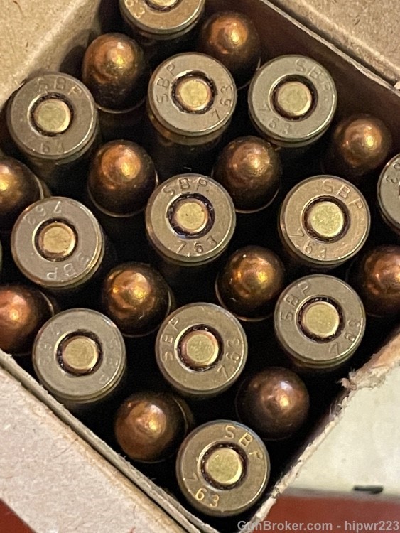 7.63 Mauser Pistol ammunition 3 boxes of Sellier & Bellot  75 rounds-img-1