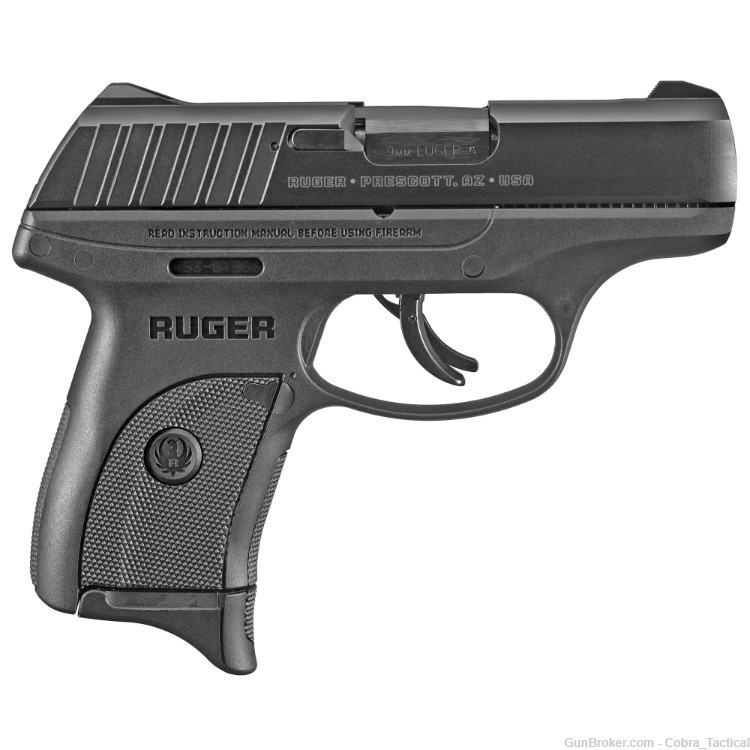 Ruger, EC9s, 9mm, Integral Fixed Sights, Thumb Safety, 7 rds, 1 mag 03283-img-0