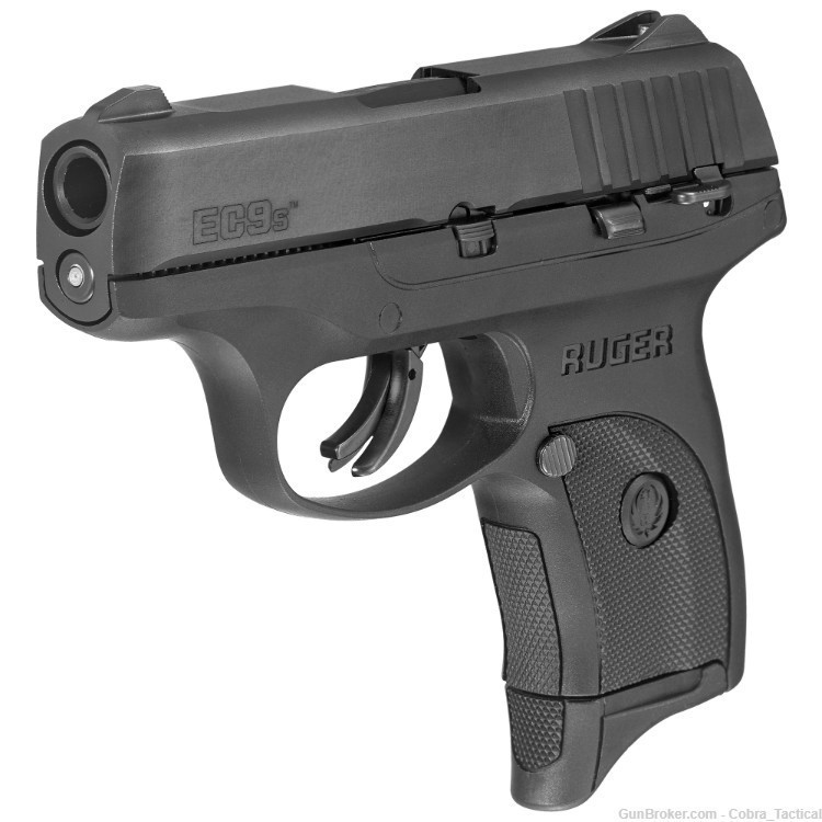 Ruger, EC9s, 9mm, Integral Fixed Sights, Thumb Safety, 7 rds, 1 mag 03283-img-1