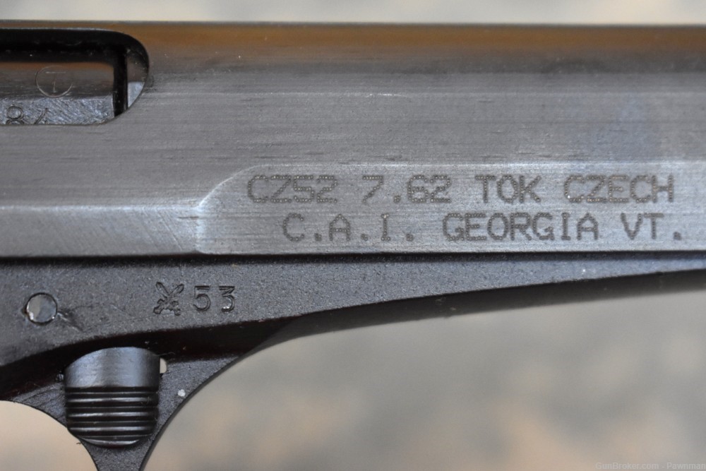 CZ 52 in 7.62×25mm Tokarev made 1953 - Like New!-img-3