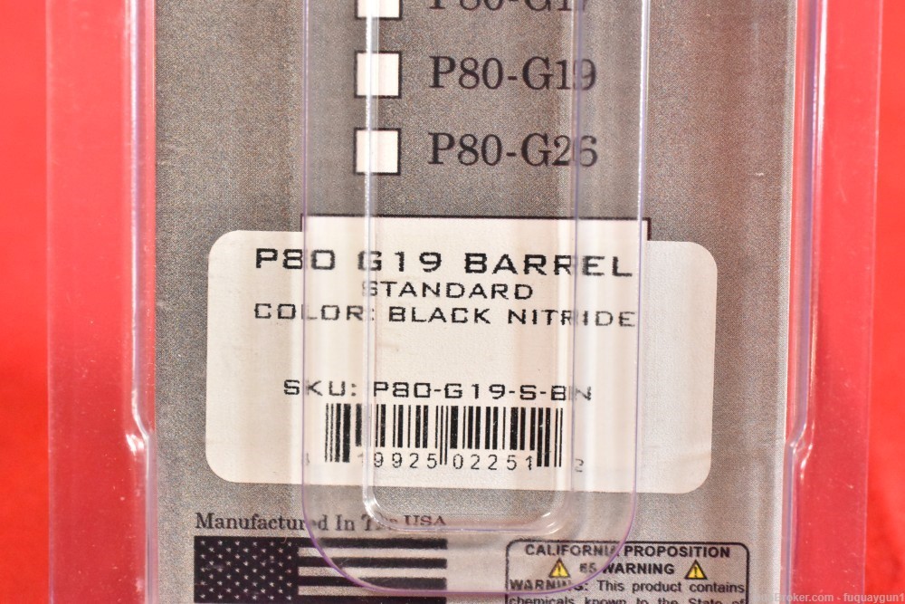 P80 Glock 19 Barrel P80-G19-S-BN Glock-19 Barrel-img-3