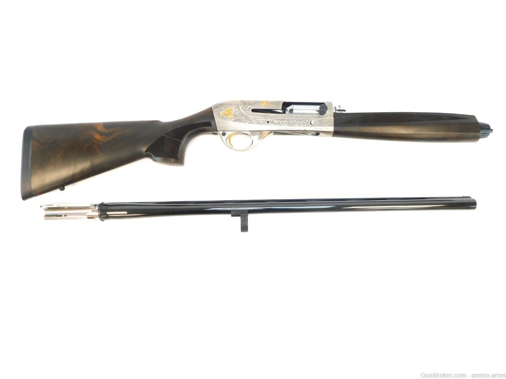 Weatherby 18i Deluxe Limited 12 GA Semi-Auto 28" Nickel Engraved IDL1228MAG-img-1