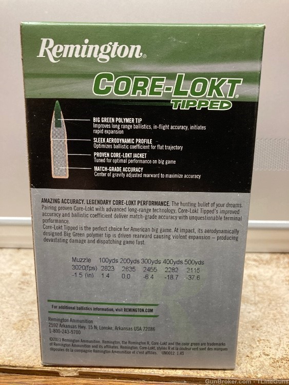 Remington Core-Lokt Tipped 280 Rem 140 GR #RT280RA 20 Rounds-img-2