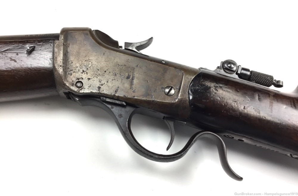 Winchester Model 1885 22 Short 28” Bbl w/ Lyman Tang Sight #10661-img-3