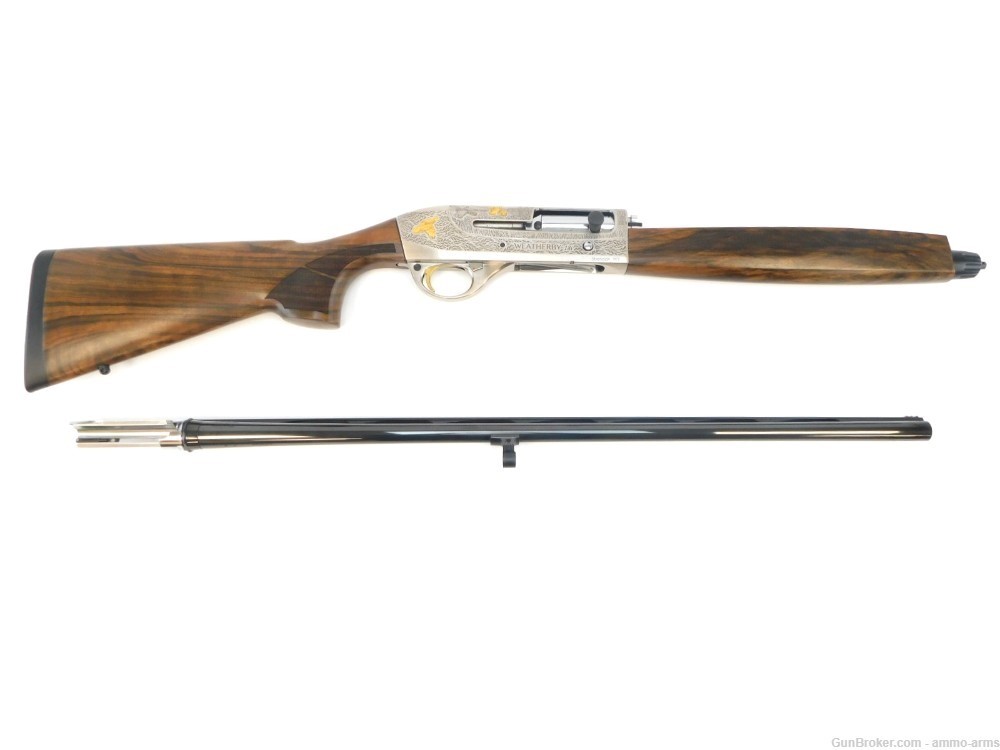 Weatherby 18i Deluxe Limited 20 GA Semi-Auto 28" Nickel Engraved IDL2028MAG-img-1