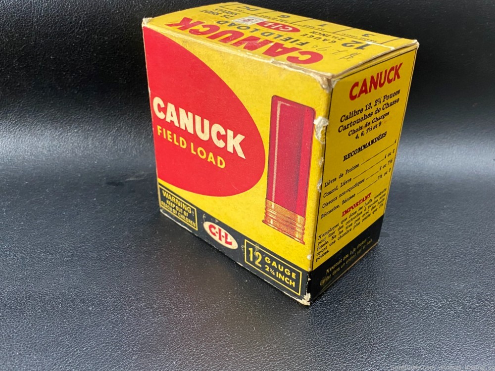 Vintage Canuck 12 Ga. Field loads - PAPER shotshells-img-3