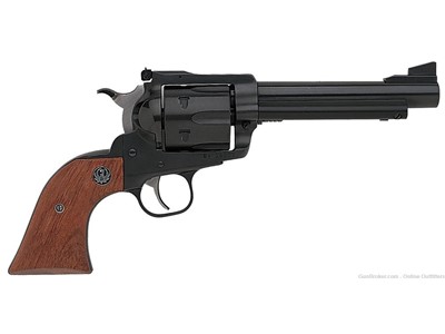 Ruger Super Blackhawk 44 Mag 5.5" 6rd Blued SAO Revolver 0810 Hardwood Grip