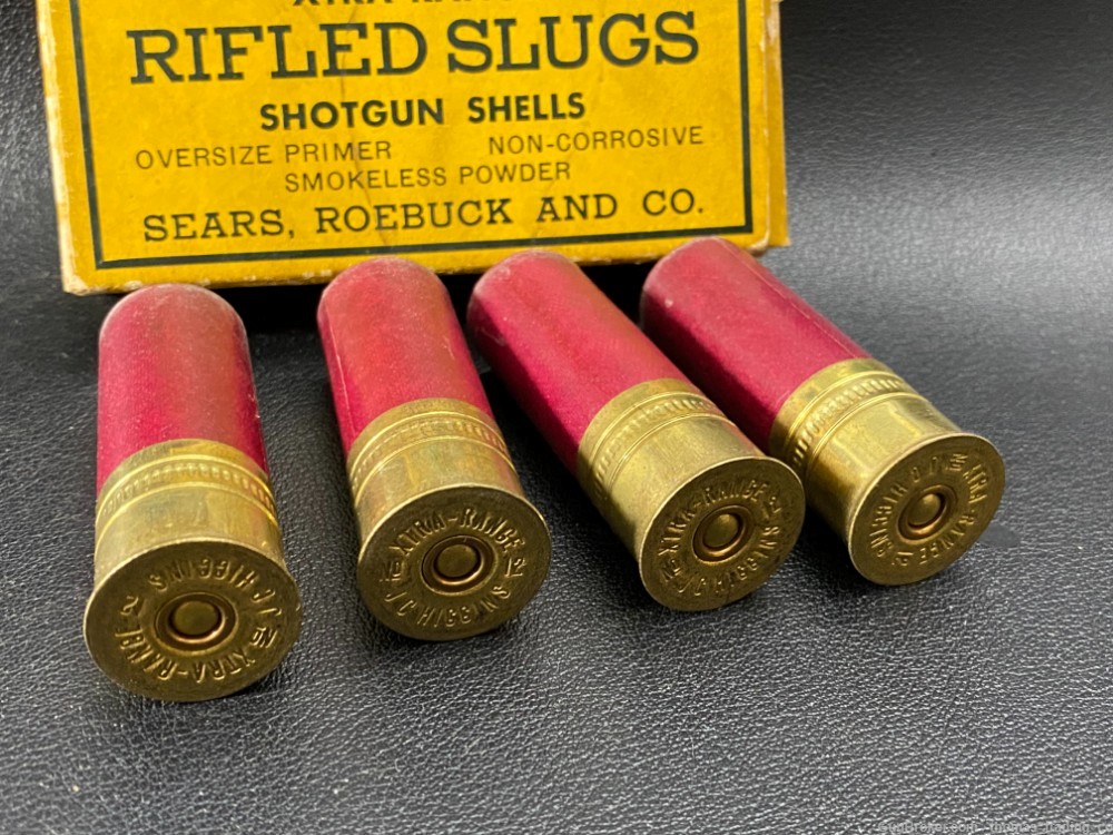 Vintage JC HIGGINS 12 Ga. SLUG loads - PAPER shells!-img-0