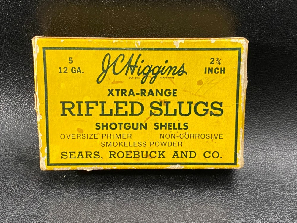 Vintage JC HIGGINS 12 Ga. SLUG loads - PAPER shells!-img-2