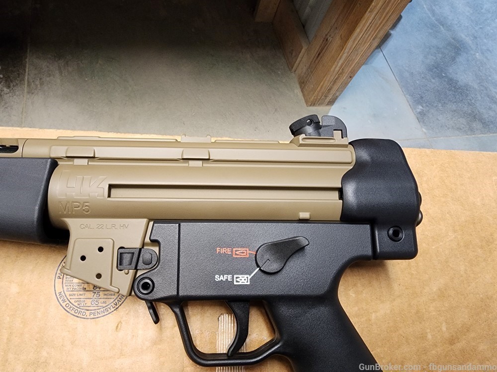 NEW! Heckler & Koch HK MP5 PISTOL FDE .22 LR 9" 22 22LR AR 81000629 NIB AND-img-8