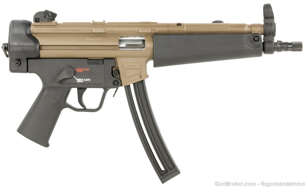 NEW! Heckler & Koch HK MP5 PISTOL FDE .22 LR 9" 22 22LR AR 81000629 NIB AND-img-17