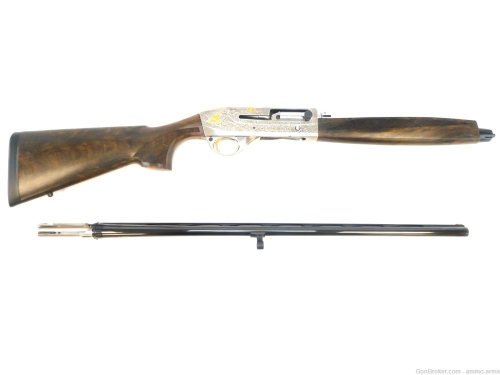Weatherby 18i Deluxe Limited 20 GA Semi-Auto 28" Nickel Engraved IDL2028MAG-img-1