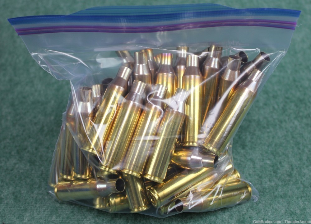 300 ct Factory New Unprimed Peterson Cartridge Brass 338 Norma Magnum Cases-img-3