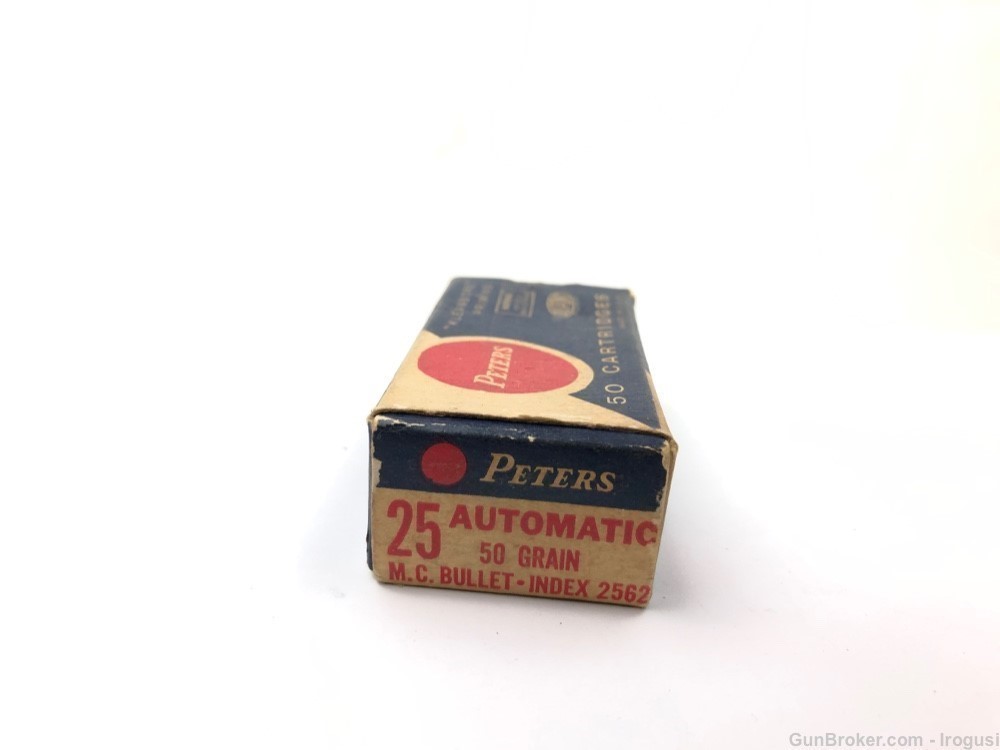 Peters .25 Automatic Colt ACP Vintage 31 Rounds 276-NT-img-3