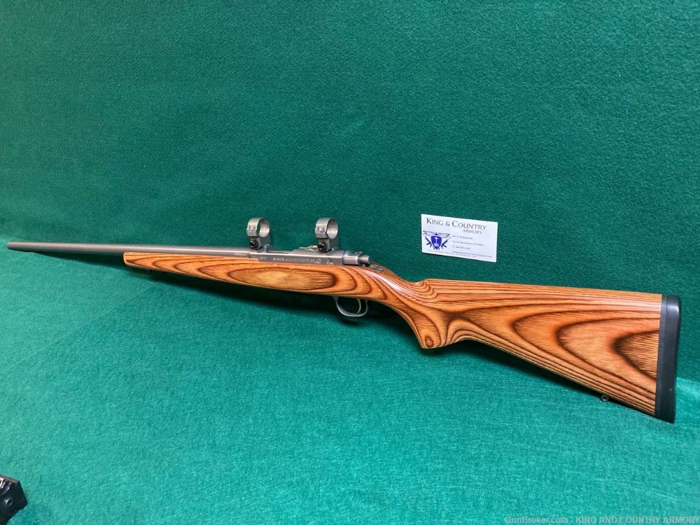 RUGER 77/22 MAG 1994 PROD. LAMINATE ALL WEATHER 3 MAGS / RINGS BOLT ACTION -img-5