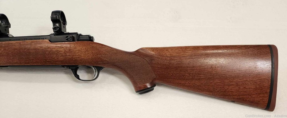 Ruger M77 Hawkeye 257 Roberts with scope rings-img-11